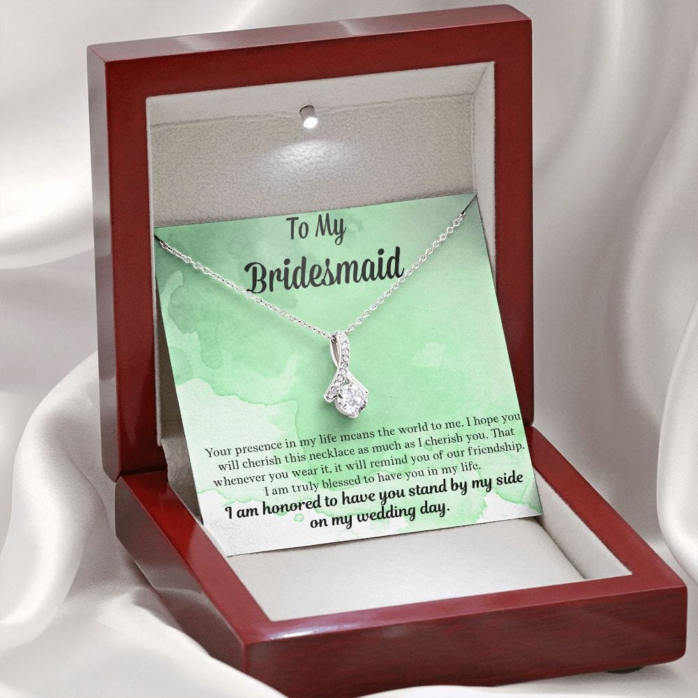 Bridesmaid Gift | Necklace to Bridesmaids, Gift From Bride, Wedding Party Jewelry, Bridal Party Necklace
