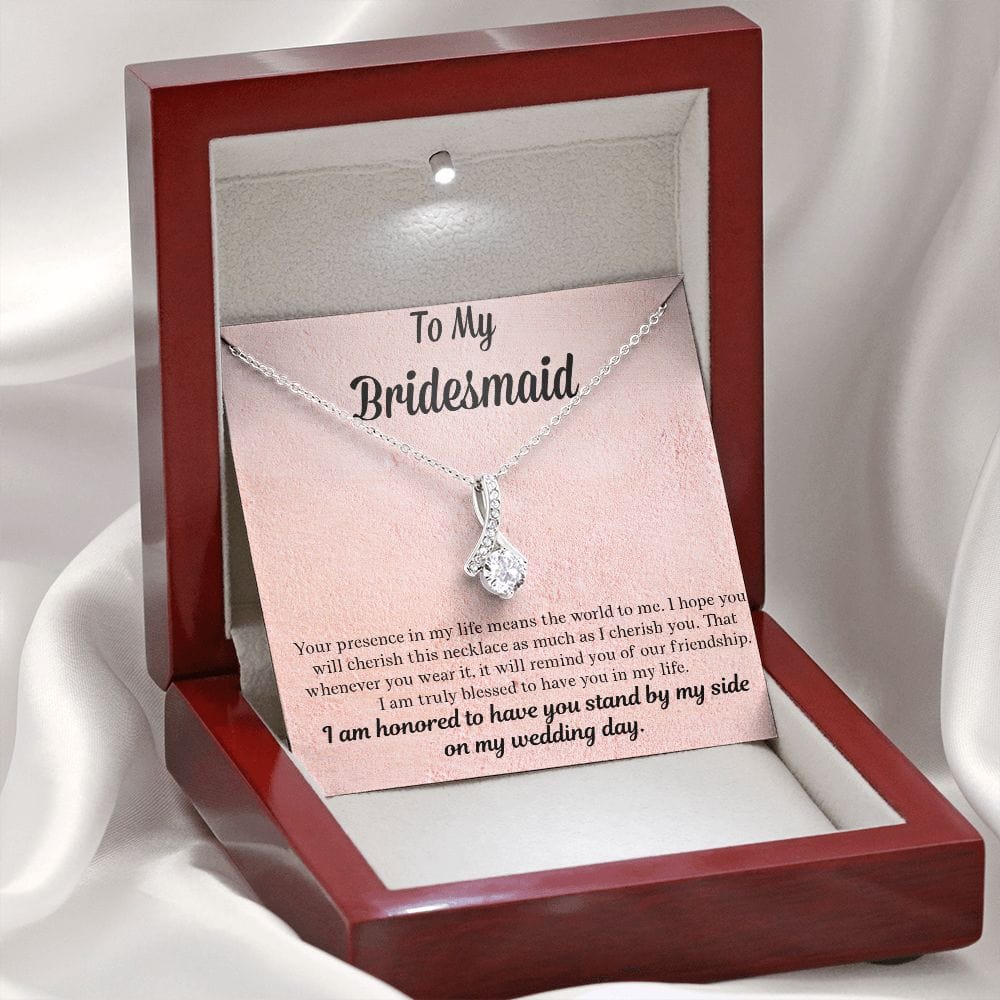 Bridesmaid Gift | Necklace to Bridesmaids, Gift From Bride, Wedding Party Jewelry, Bridal Party Necklace