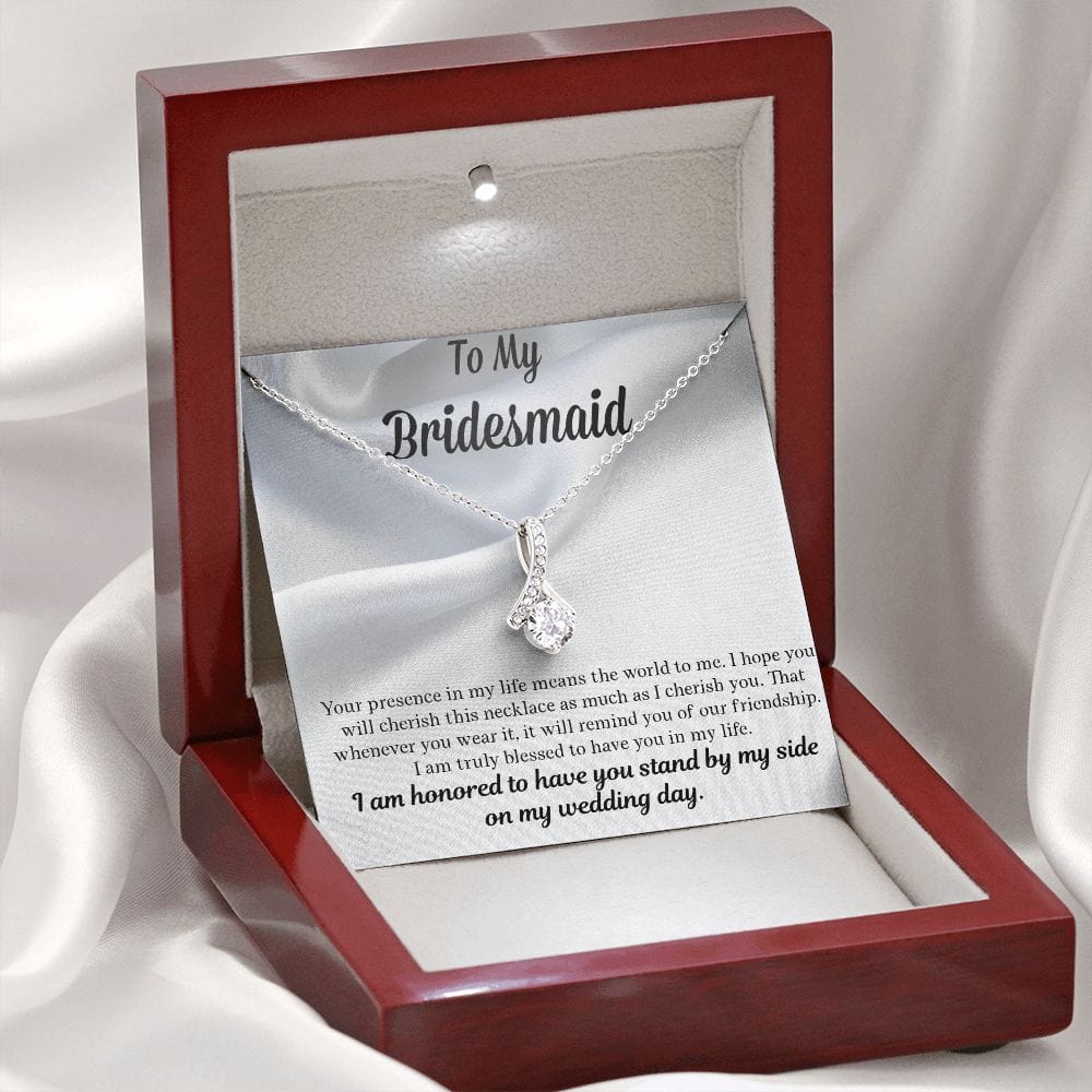 Bridesmaid Gift | Necklace to Bridesmaids, Gift From Bride, Wedding Party Jewelry, Bridal Party Necklace
