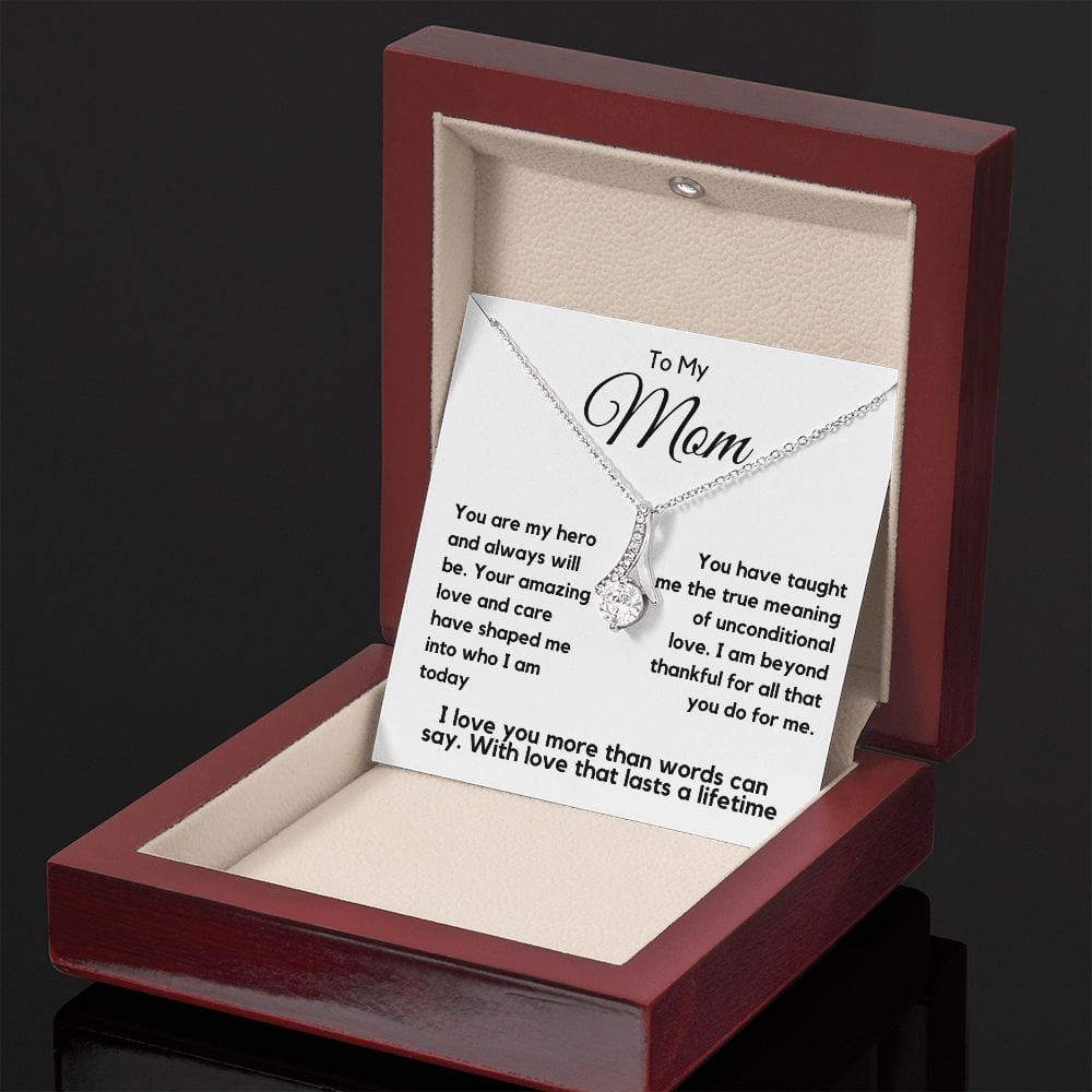 Mom Gift | To My Mom Necklace, My Hero, Mothers day, Birthday