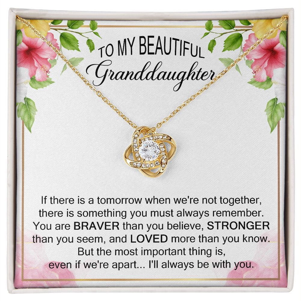 Granddaughter Gift - Necklace From Grandmother, Grandfather, Birthday, Graduation