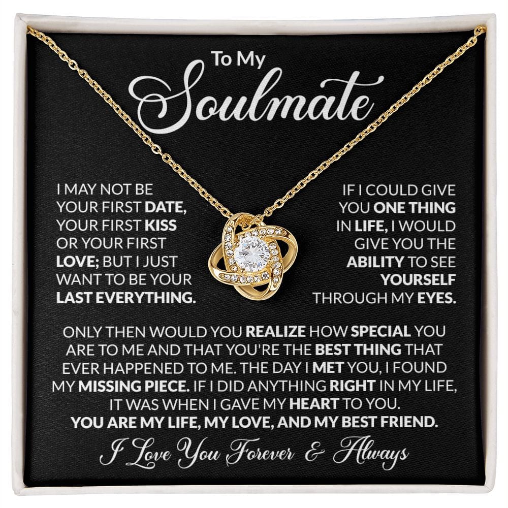 Soulmate Gift | To My Wife, Everything Love Necklace, Birthday, Anniversary, Mothers Day