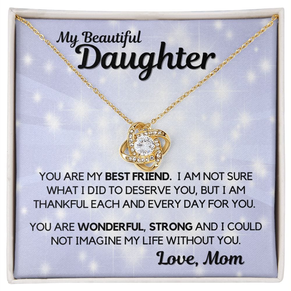 Daughter Gift | Necklace from Mom, To my Beautiful Daughter, Birthday, Graduation