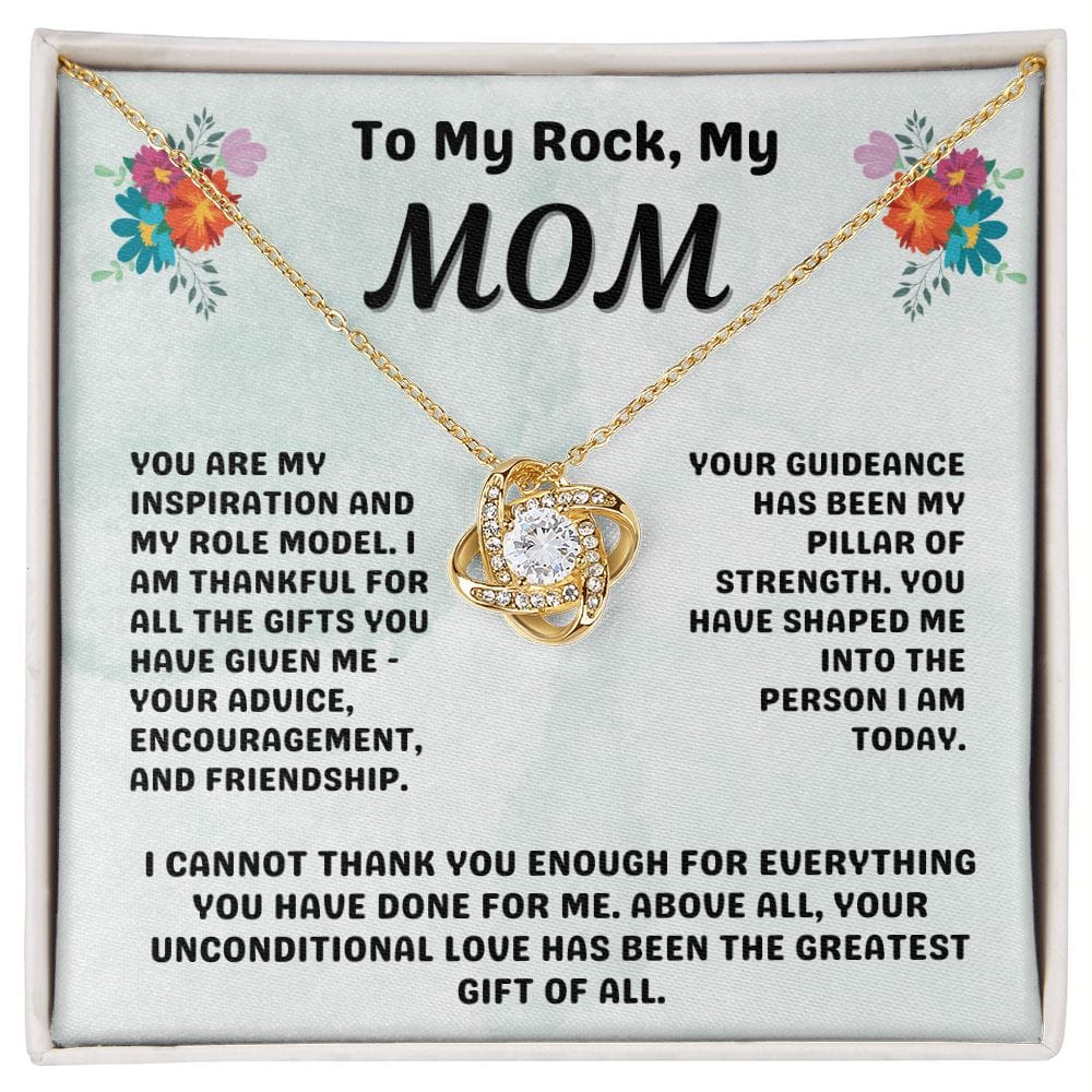 Gift To Mom | My Rock Inspiration Necklace Mother Birthday Mothers Day