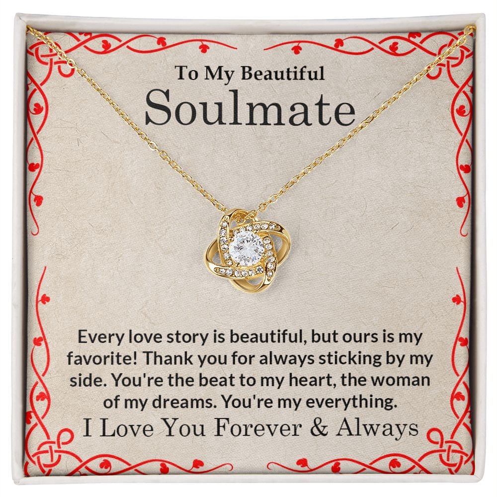 Soulmate Gift | Necklace love story gift for her, To Wife, Mother, Birthday, Mothers Day, Anniversary