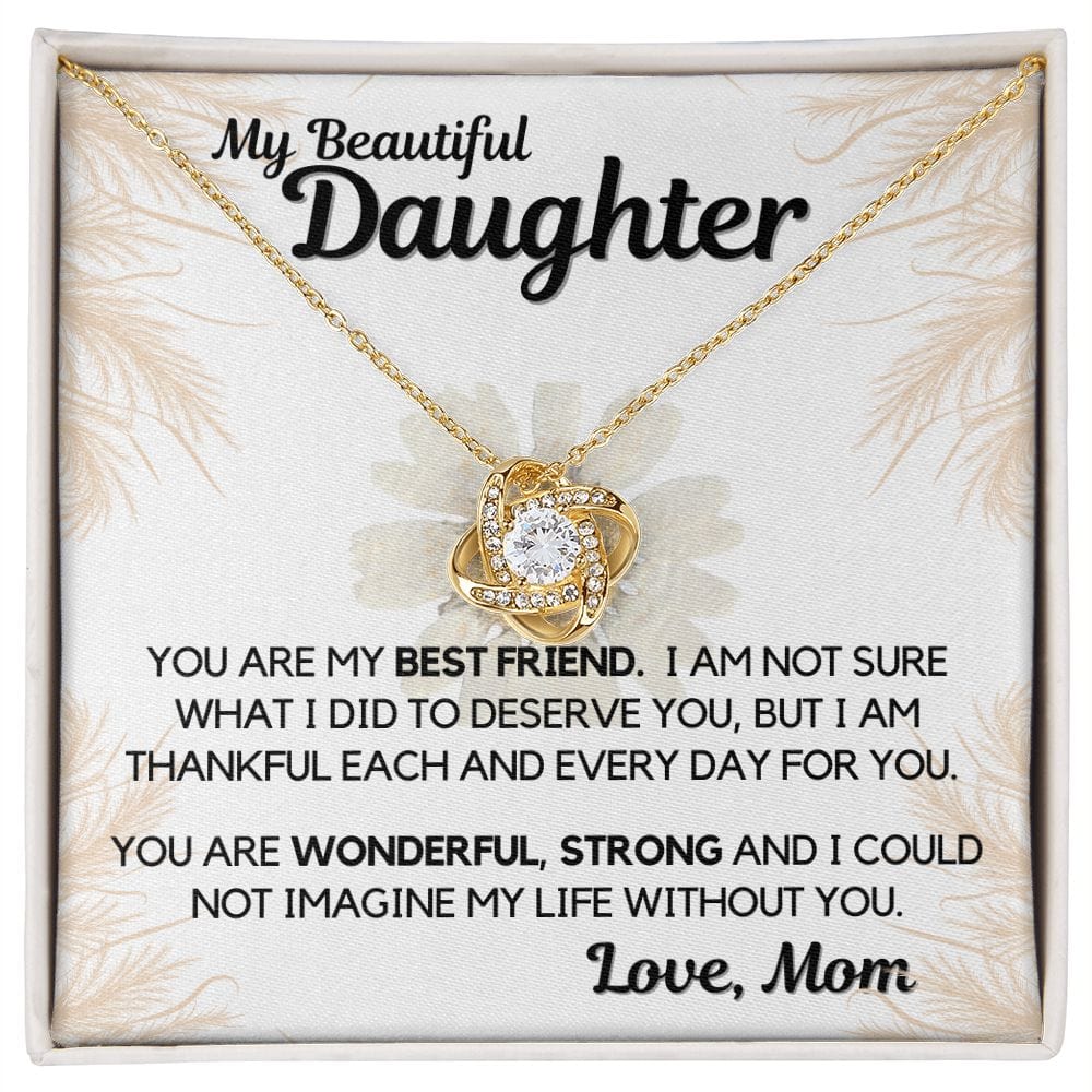 Daughter Gift | Necklace from Mom, To my Beautiful Daughter, Birthday, Graduation