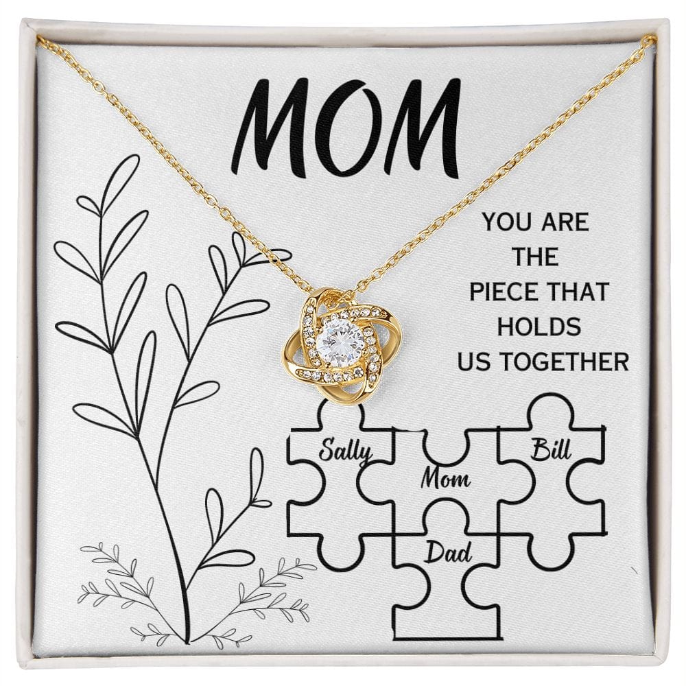 Mom Gift | Puzzle Piece Personalized Family Gift, Mothers Day, Birthday, From Family