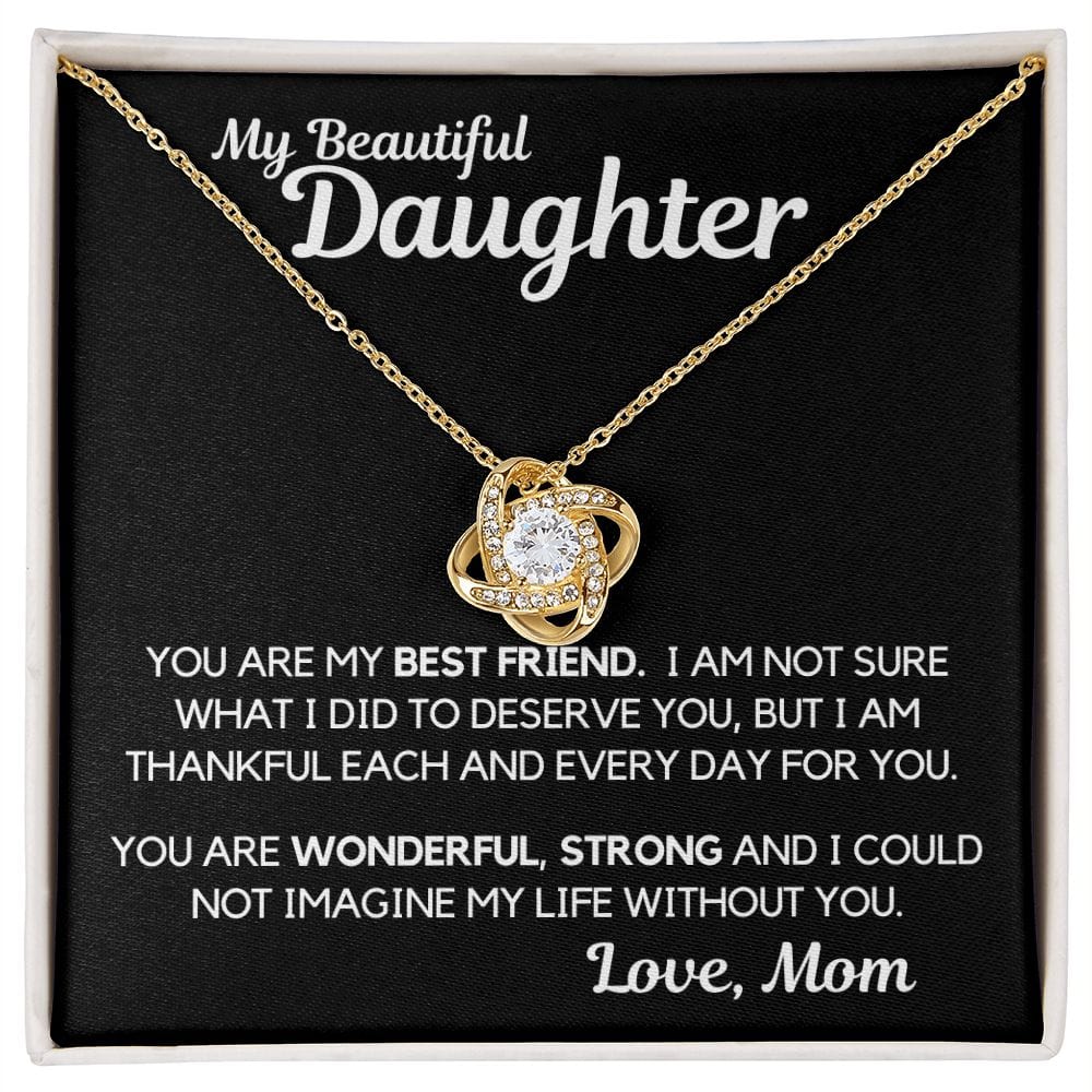 Daughter Gift | Necklace from Mom, To my Beautiful Daughter, Birthday, Graduation