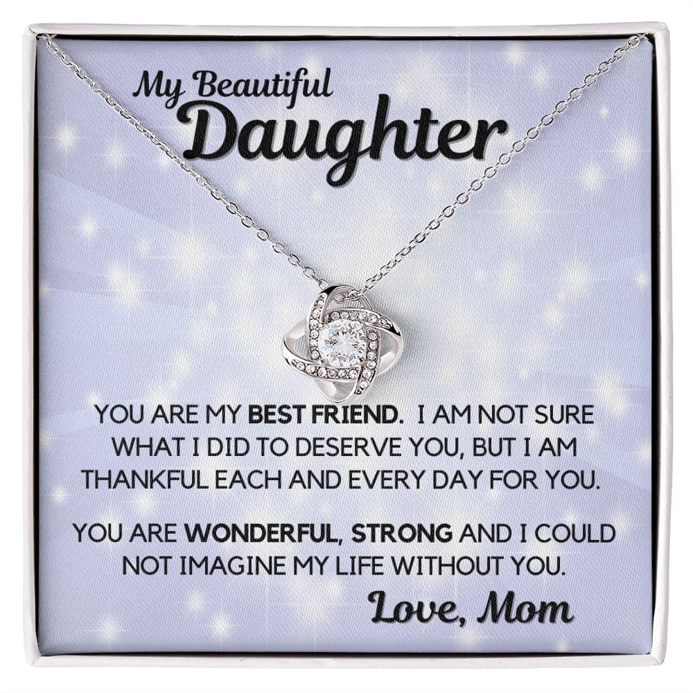Daughter Gift | Necklace from Mom, To my Beautiful Daughter, Birthday, Graduation