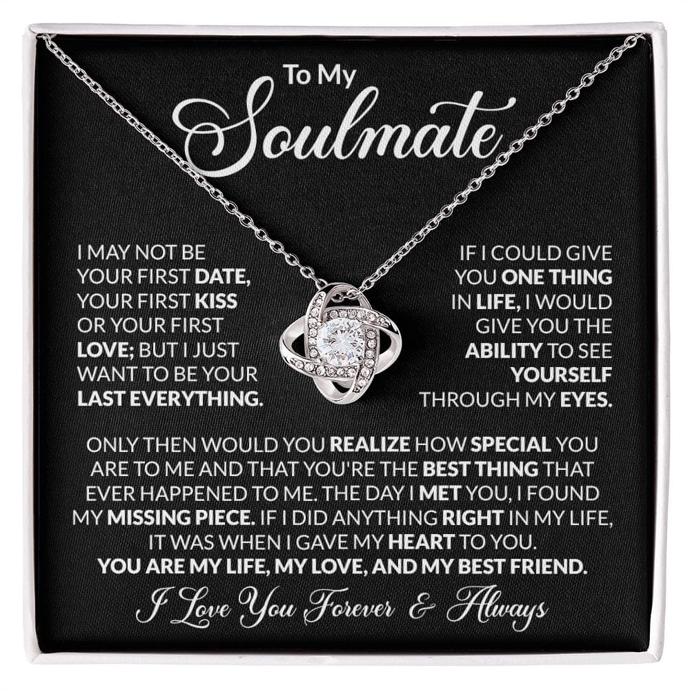 Soulmate Gift | To My Wife, Everything Love Necklace, Birthday, Anniversary, Mothers Day
