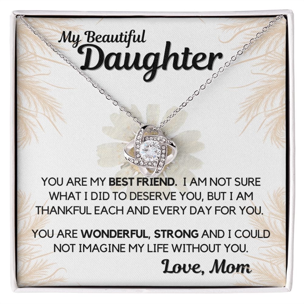 Daughter Gift | Necklace from Mom, To my Beautiful Daughter, Birthday, Graduation