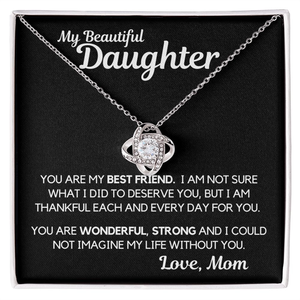 Daughter Gift | Necklace from Mom, To my Beautiful Daughter, Birthday, Graduation