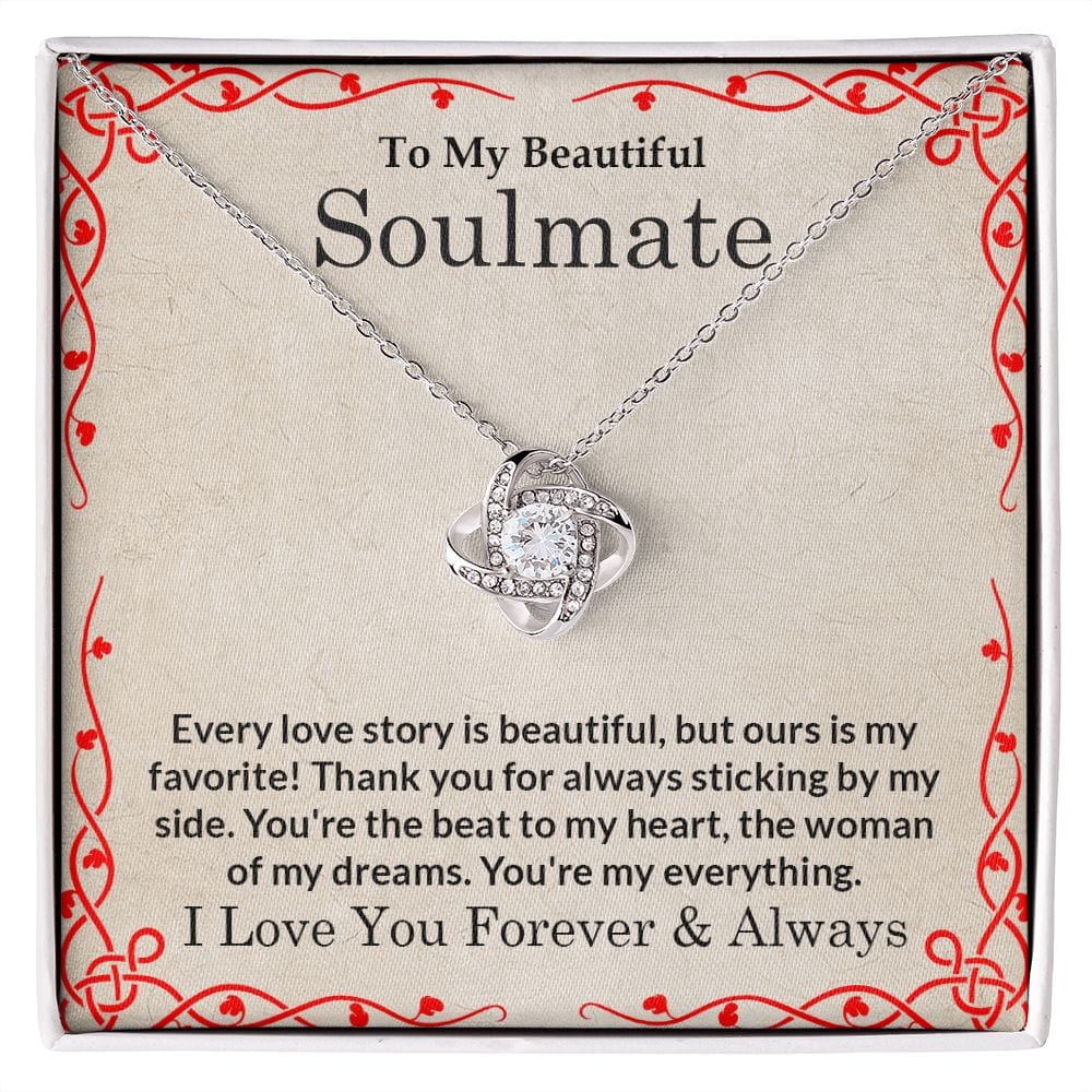 Soulmate Gift | Necklace love story gift for her, To Wife, Mother, Birthday, Mothers Day, Anniversary