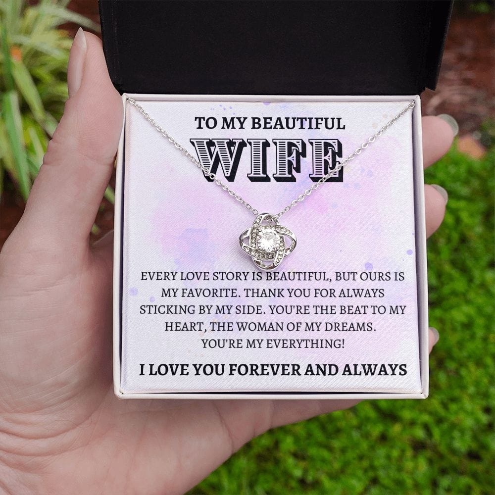 Wife Gift | To My Beautiful Wife, Soulmate, Partner, Necklace Gift