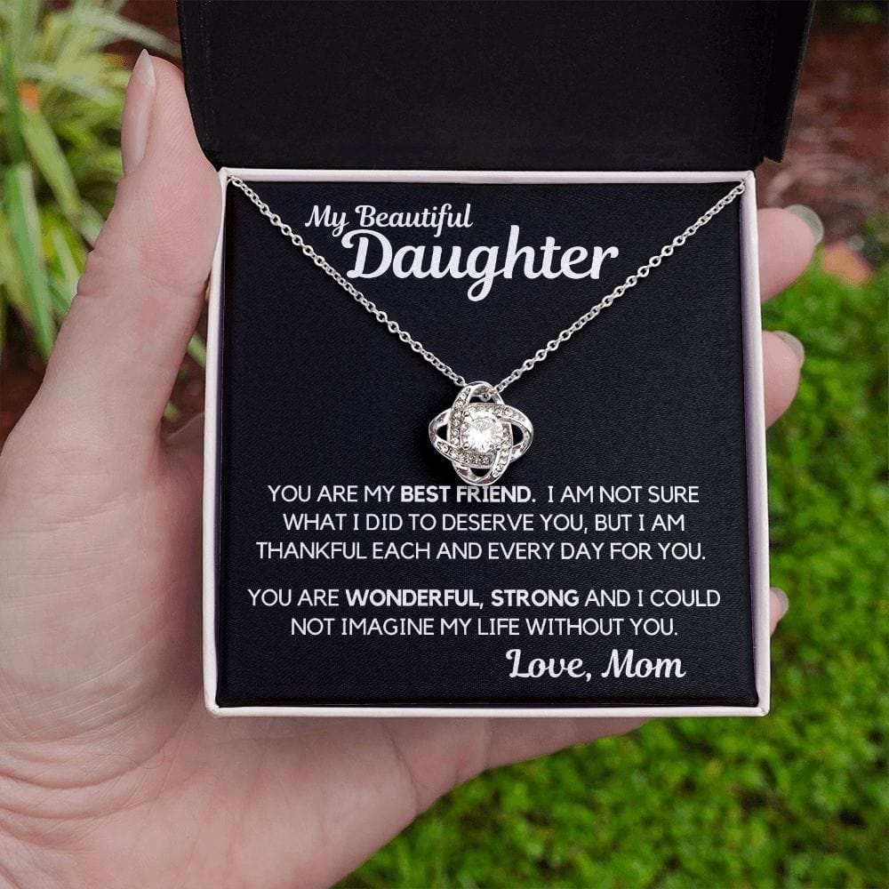 Daughter Gift | Necklace from Mom, To my Beautiful Daughter, Birthday, Graduation