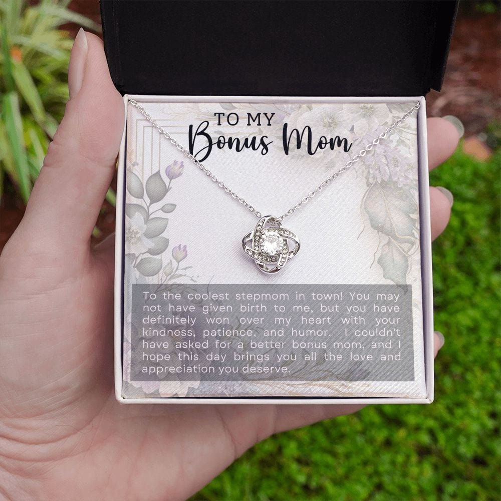 Gift To Bonus Mom | Necklace gift To Stepped Up Mom, From Daughter Son, Mothers Day, Birthday