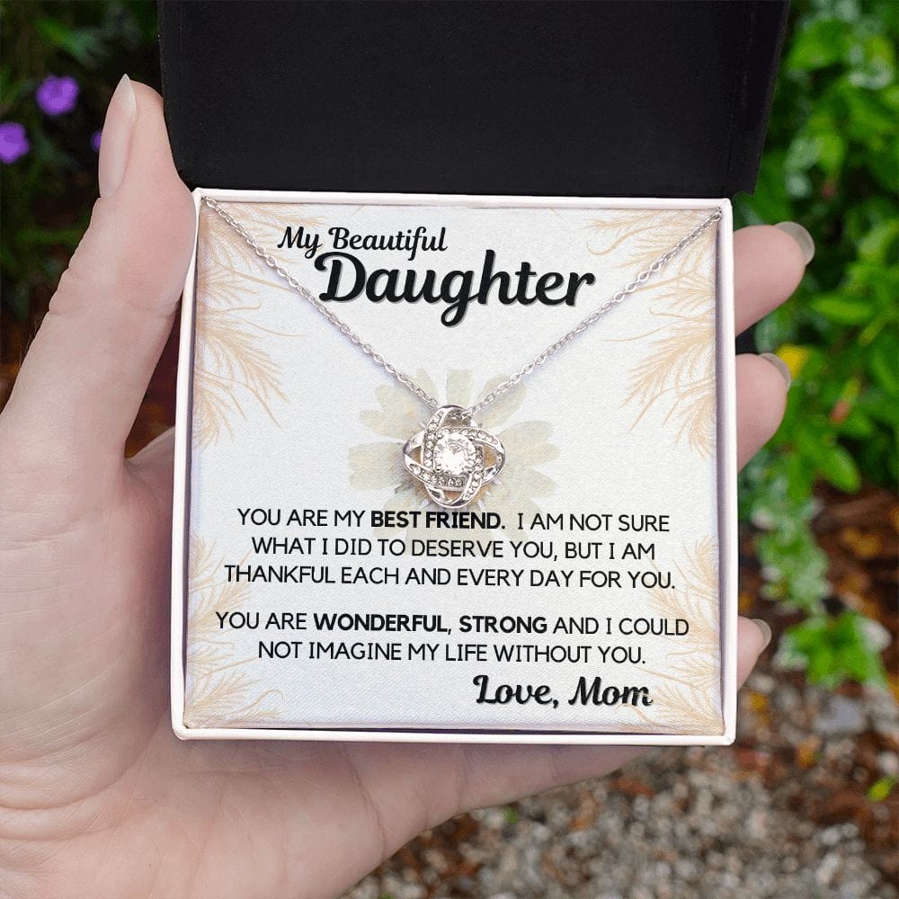 Daughter Gift | Necklace from Mom, To my Beautiful Daughter, Birthday, Graduation