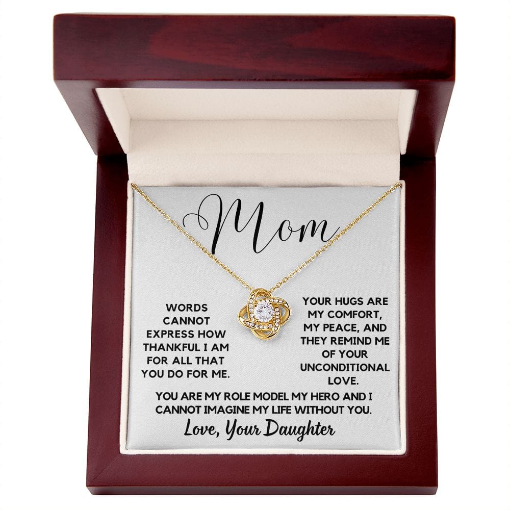 Mom Gift | To My Mother Necklace, My Hero, From Daughter, Mothers Day, Birthday