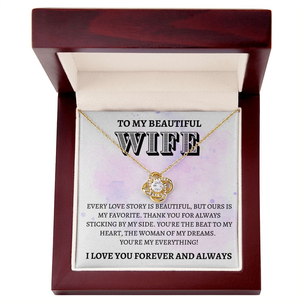Wife Gift | To My Beautiful Wife, Soulmate, Partner, Necklace Gift