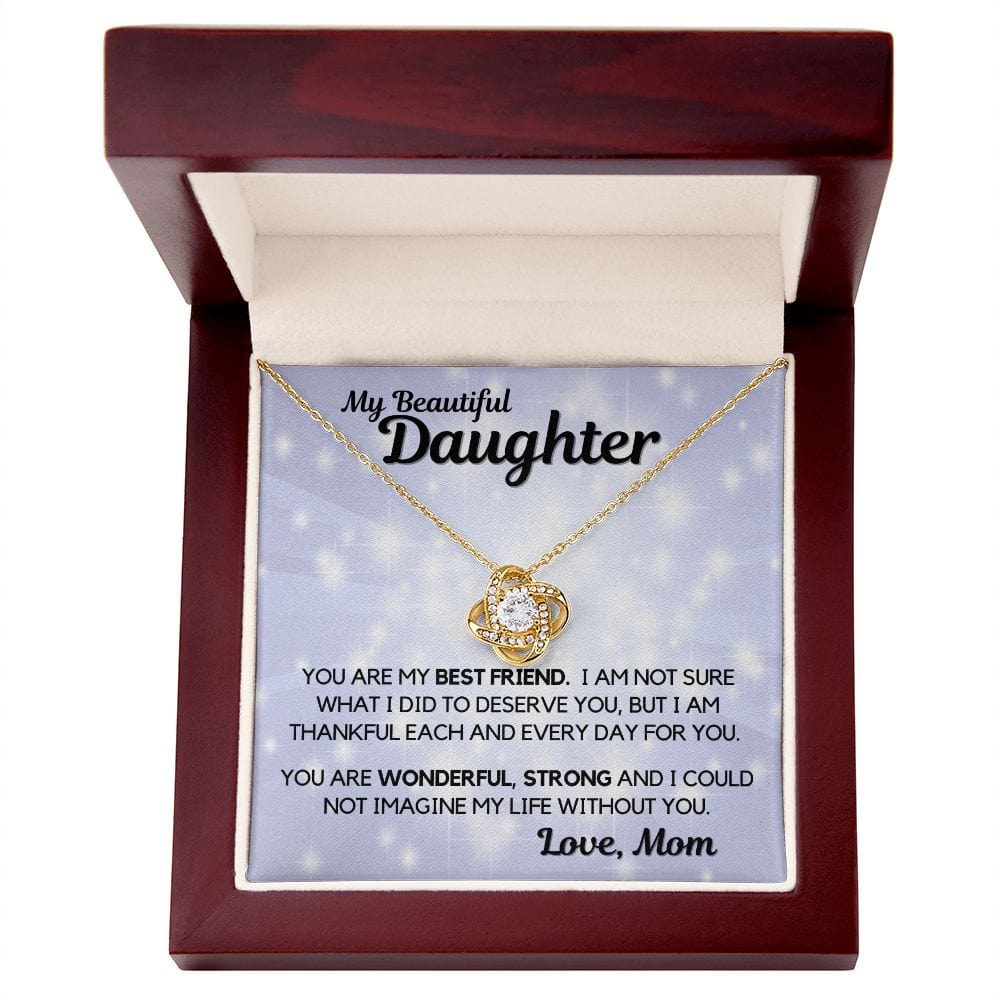 Daughter Gift | Necklace from Mom, To my Beautiful Daughter, Birthday, Graduation