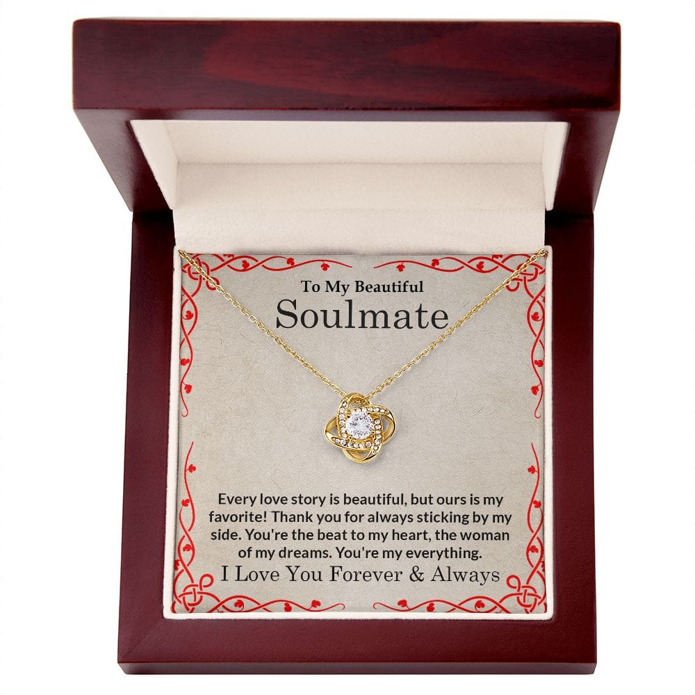 Soulmate Gift | Necklace love story gift for her, To Wife, Mother, Birthday, Mothers Day, Anniversary