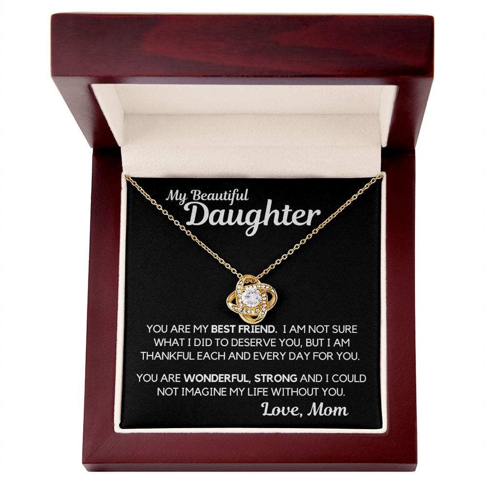 Daughter Gift | Necklace from Mom, To my Beautiful Daughter, Birthday, Graduation