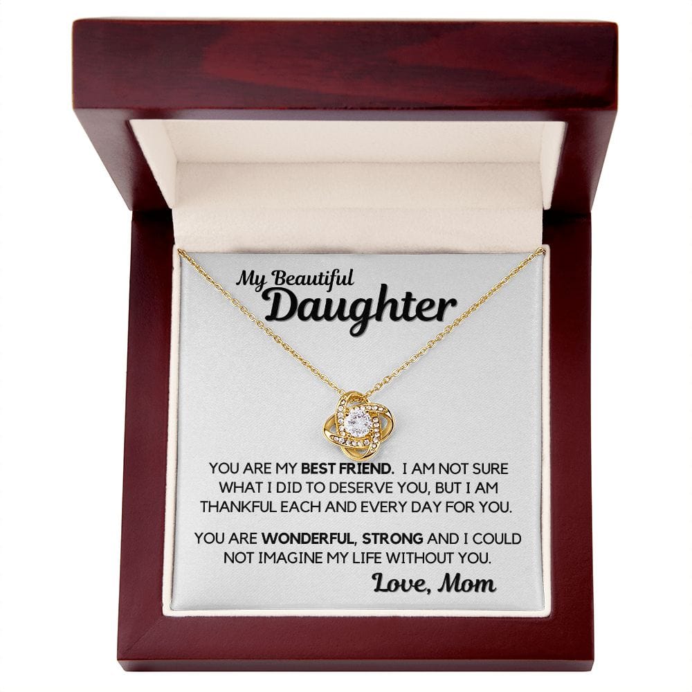Daughter Gift | Necklace from Mom, To my Beautiful Daughter, Birthday, Graduation