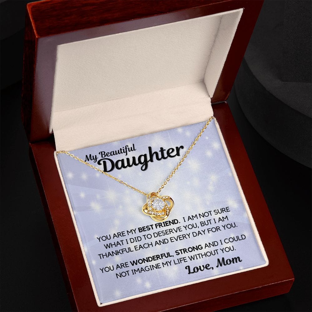 Daughter Gift | Necklace from Mom, To my Beautiful Daughter, Birthday, Graduation