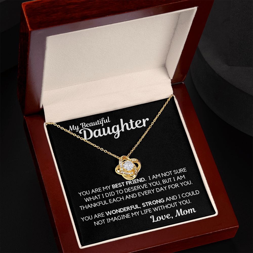 Daughter Gift | Necklace from Mom, To my Beautiful Daughter, Birthday, Graduation