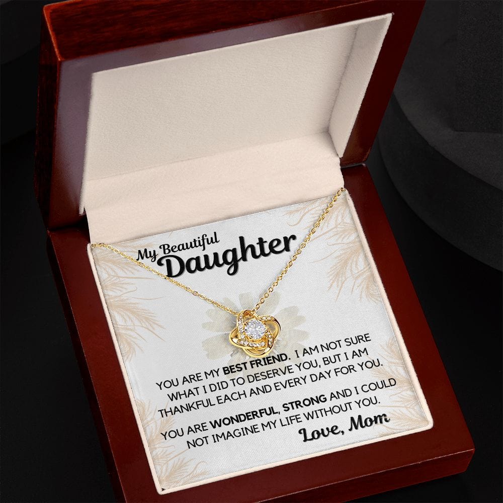 Daughter Gift | Necklace from Mom, To my Beautiful Daughter, Birthday, Graduation