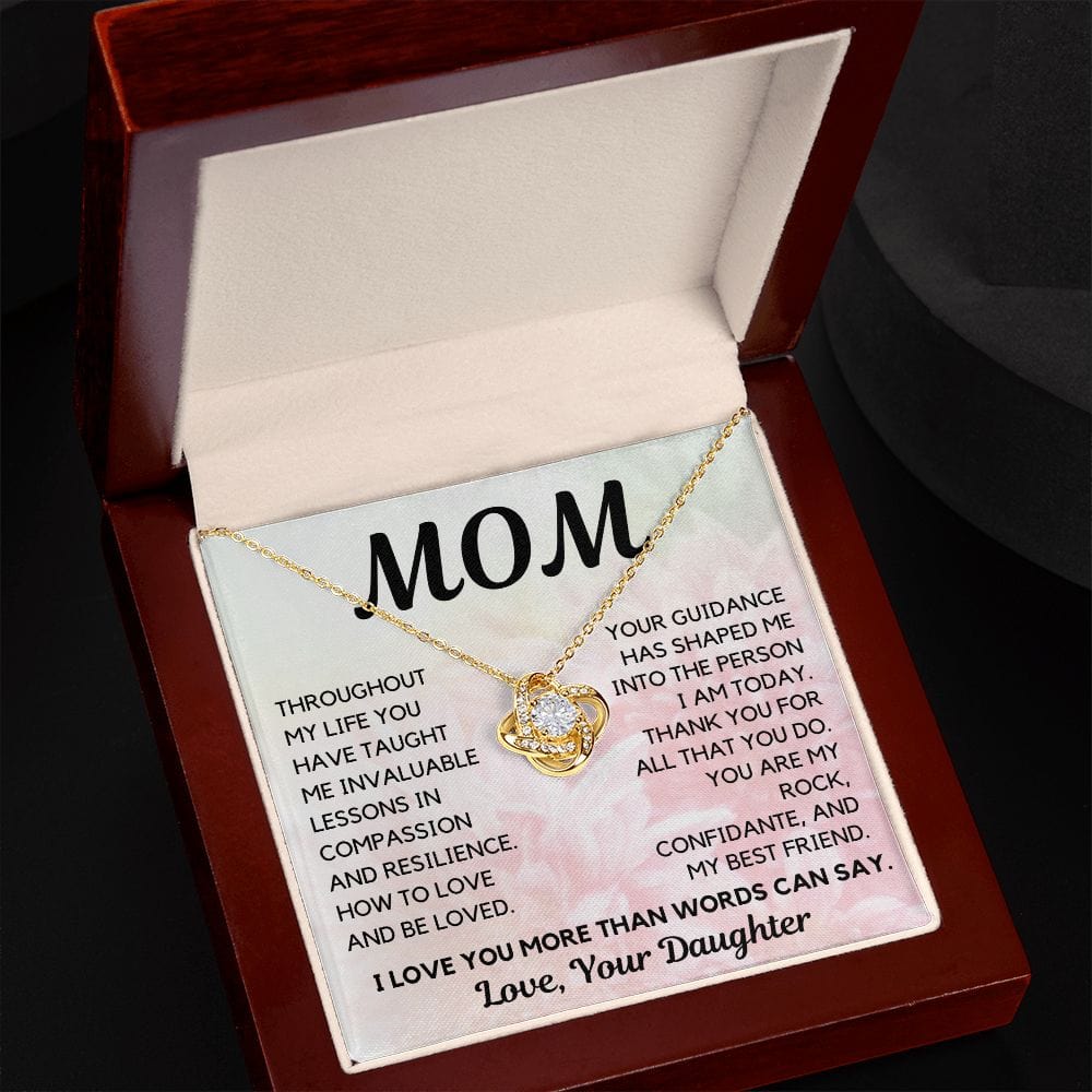 Mom Gift | Pendant Necklace To My Mother, From Daughter, Birthday, Mothers Day, Just Beacuse