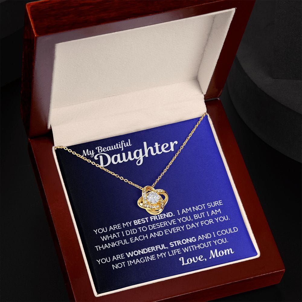 Daughter Gift | Necklace from Mom, To my Beautiful Daughter, Birthday, Graduation