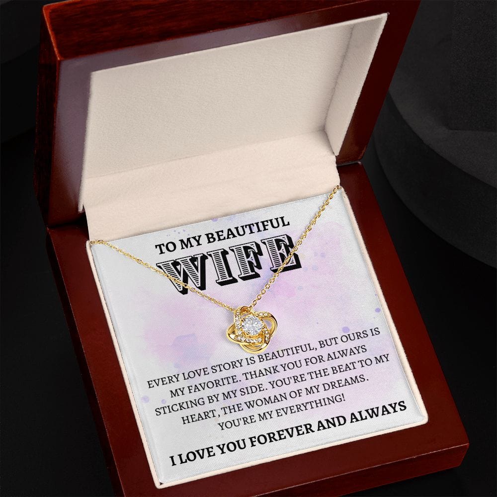 Wife Gift | To My Beautiful Wife, Soulmate, Partner, Necklace Gift