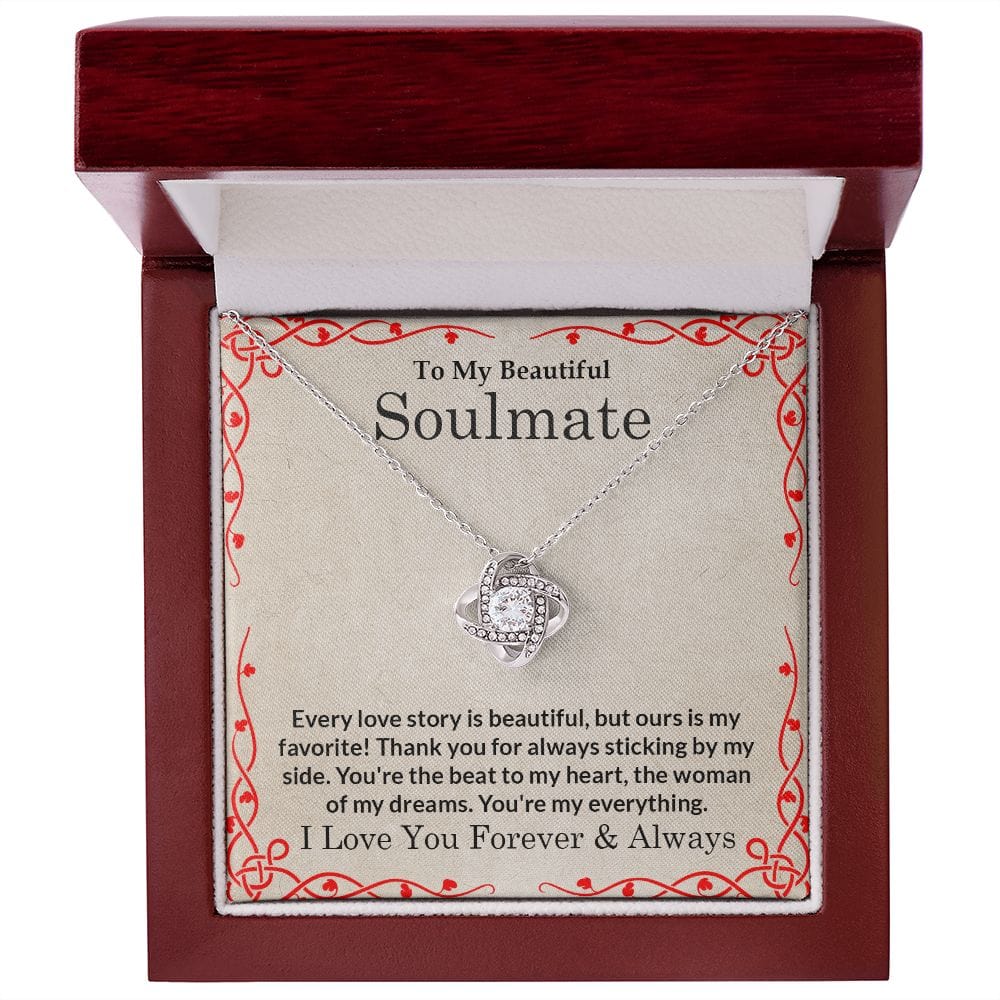 Soulmate Gift | Necklace love story gift for her, To Wife, Mother, Birthday, Mothers Day, Anniversary