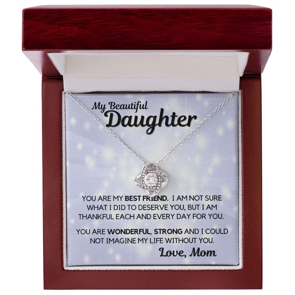 Daughter Gift | Necklace from Mom, To my Beautiful Daughter, Birthday, Graduation