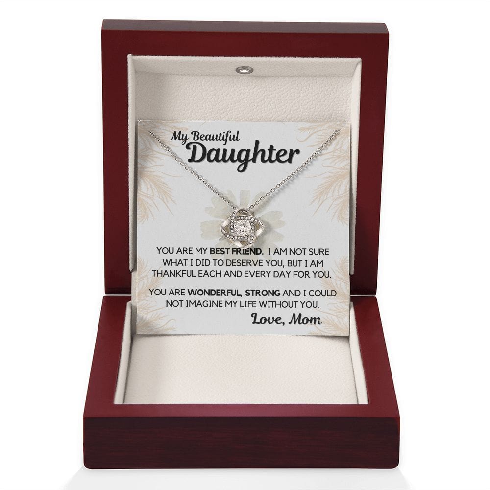 Daughter Gift | Necklace from Mom, To my Beautiful Daughter, Birthday, Graduation