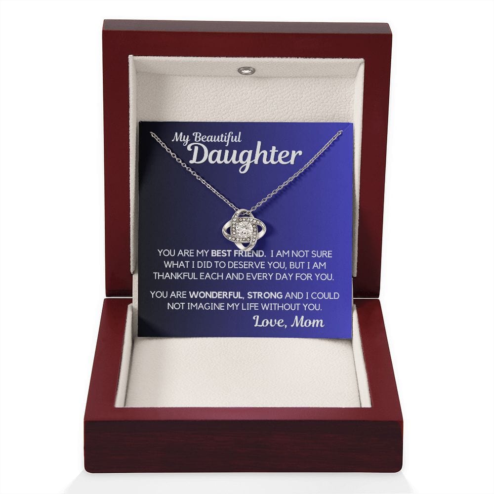 Daughter Gift | Necklace from Mom, To my Beautiful Daughter, Birthday, Graduation
