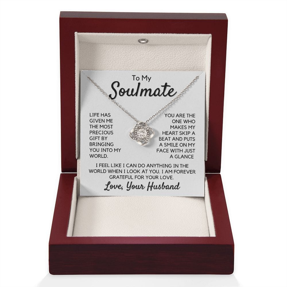 Gift To My Wife, Soulmate | Partner From Husband Necklace, Anniversary, Birthday, Mothers Day