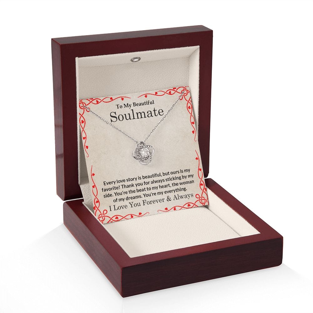 Soulmate Gift | Necklace love story gift for her, To Wife, Mother, Birthday, Mothers Day, Anniversary