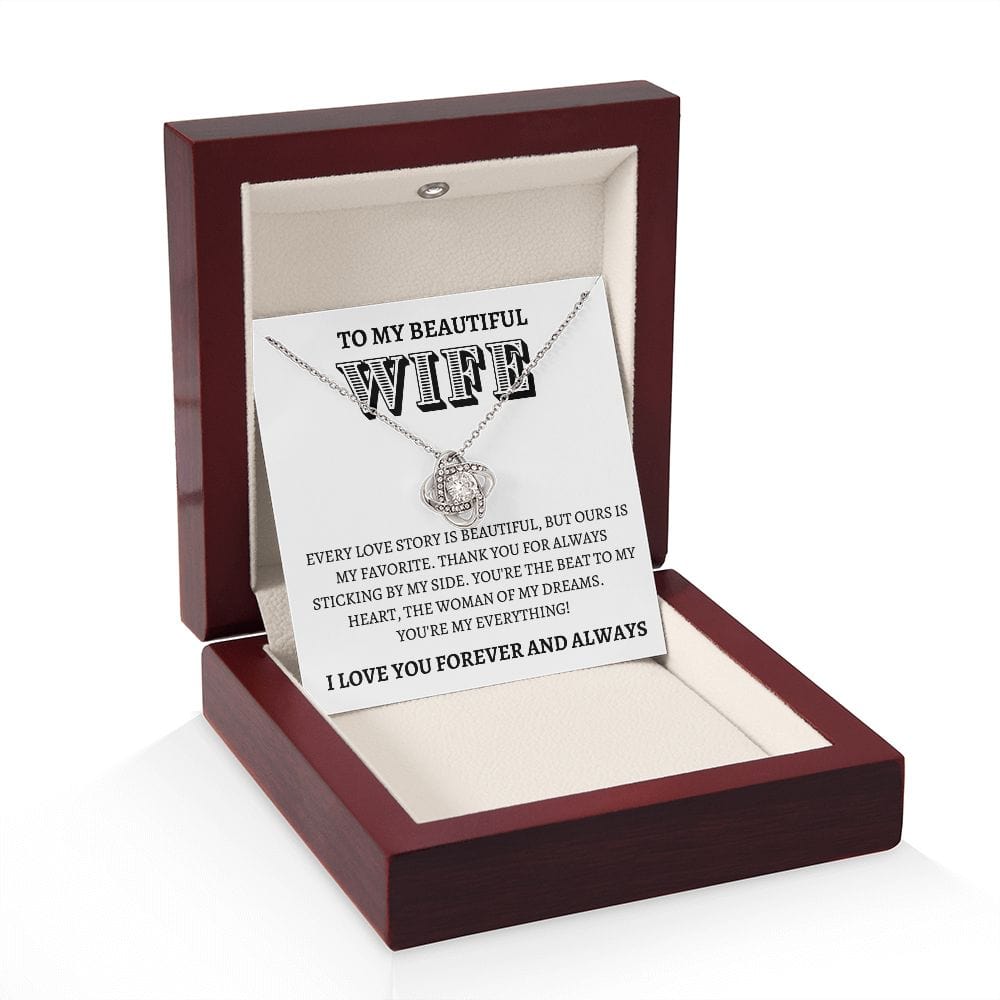 Wife Gift | To My Beautiful Wife, Soulmate, Partner, Necklace Gift