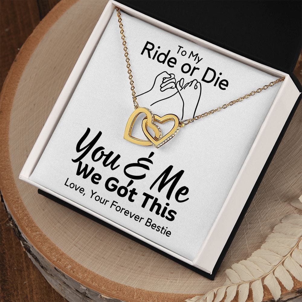 Friendship Gift | Best Friends, Ride or Die, Inspirational Motivational, Wife, Girlfriend Gifts