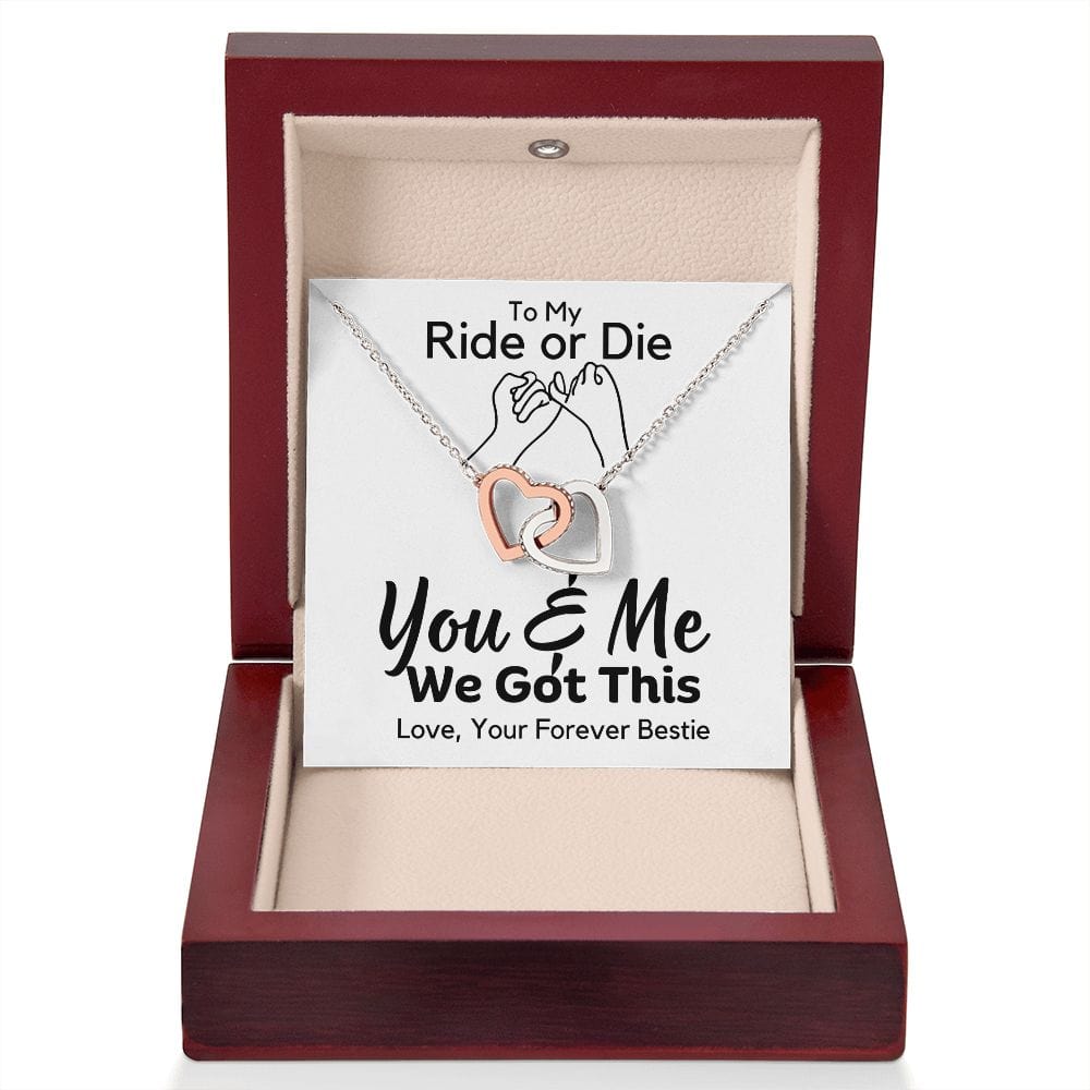 Friendship Gift | Best Friends, Ride or Die, Inspirational Motivational, Wife, Girlfriend Gifts