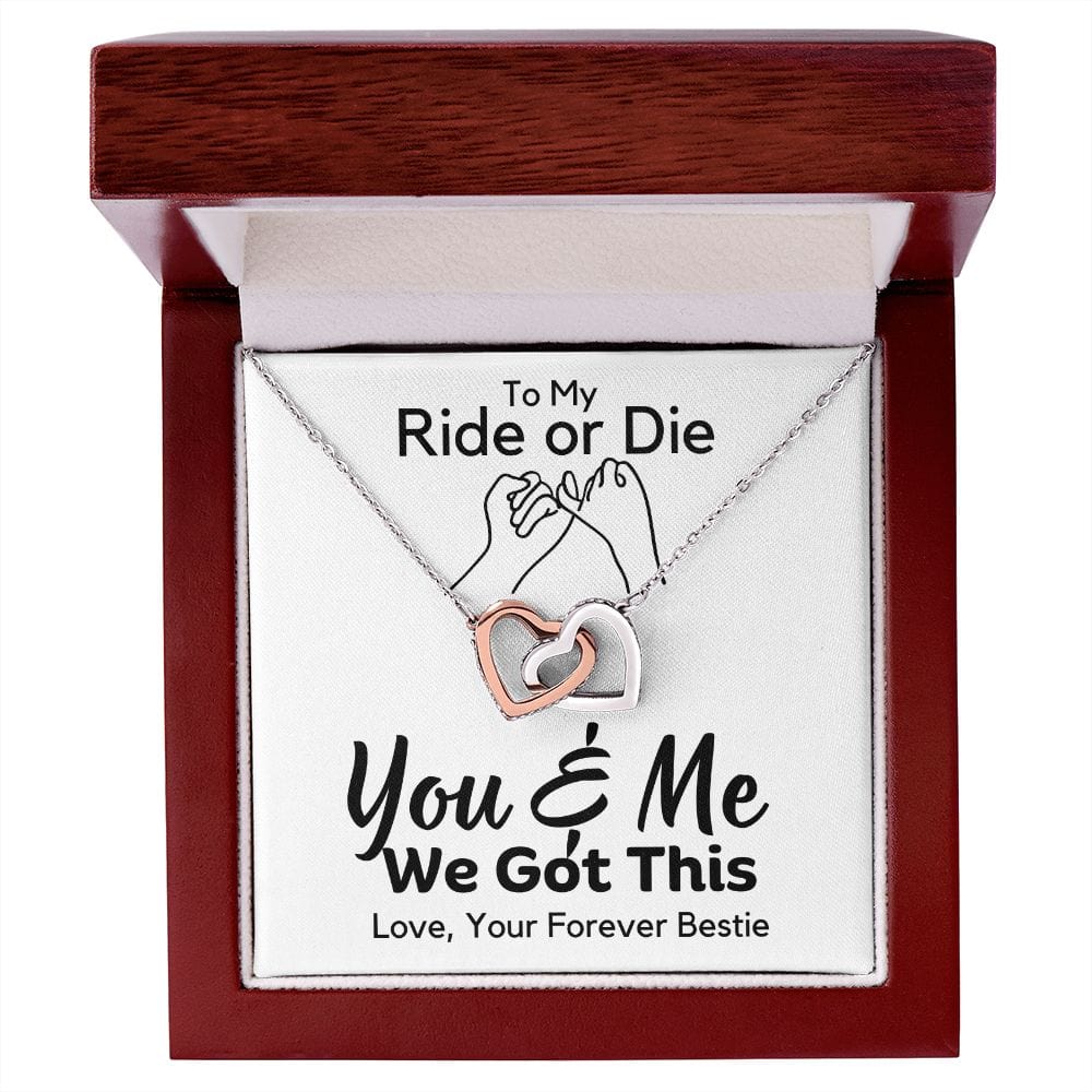 Friendship Gift | Best Friends, Ride or Die, Inspirational Motivational, Wife, Girlfriend Gifts