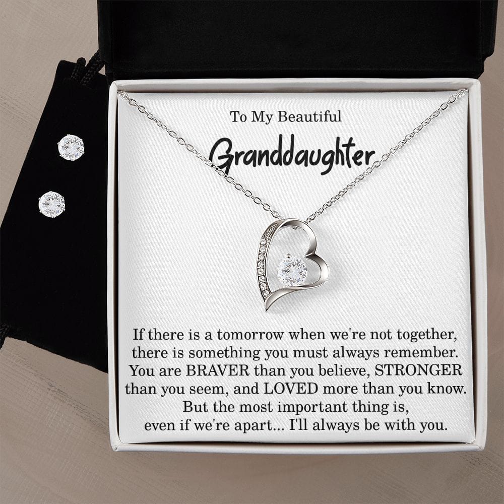 To My Beautiful Granddaughter - I Will Always Love You Necklace