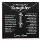Daughter Gift | Custom Name Necklace From Mom, Personalized Birthday, Graduation