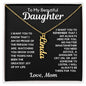 Daughter Gift | Custom Name Necklace From Mom, Personalized Birthday, Graduation