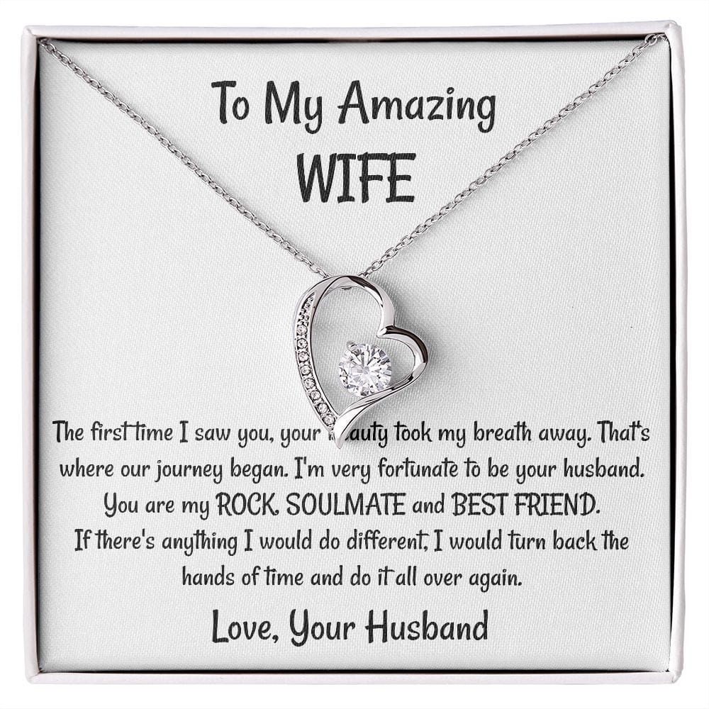 Wife Gift | You Are My Rock, Soulmate,Best Friend Necklace, From Husband, Birthday, Mothers Day
