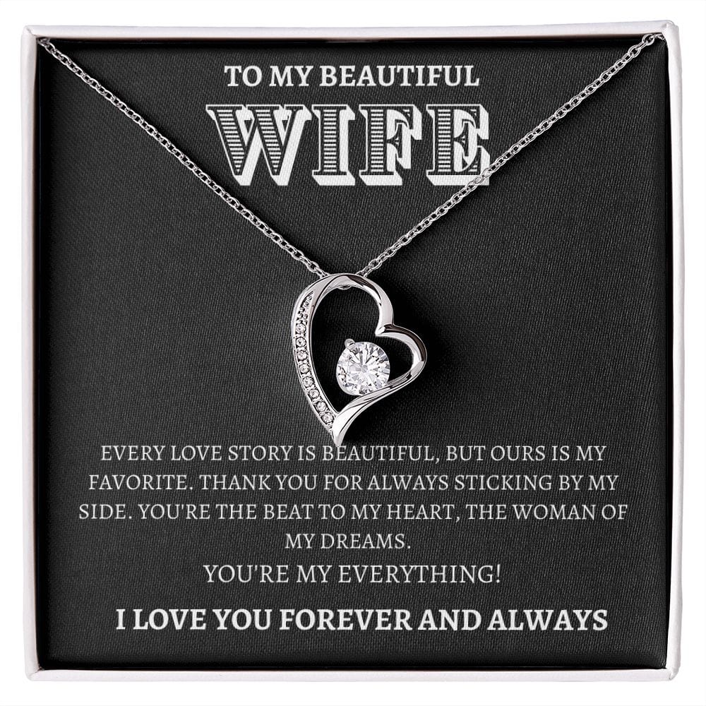 Wife Gift | To My Wife, Soulmate, Partner, Forever Love Necklace