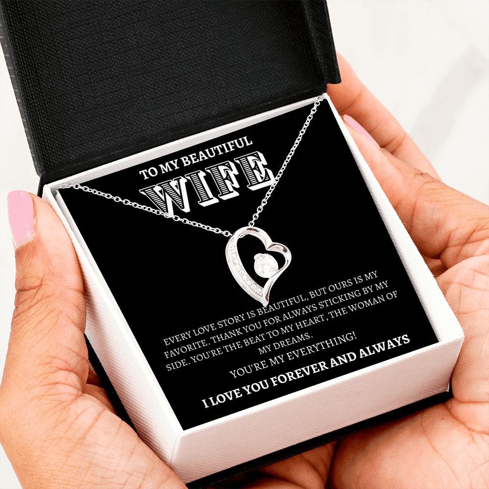 Wife Gift | To My Wife, Soulmate, Partner, Forever Love Necklace