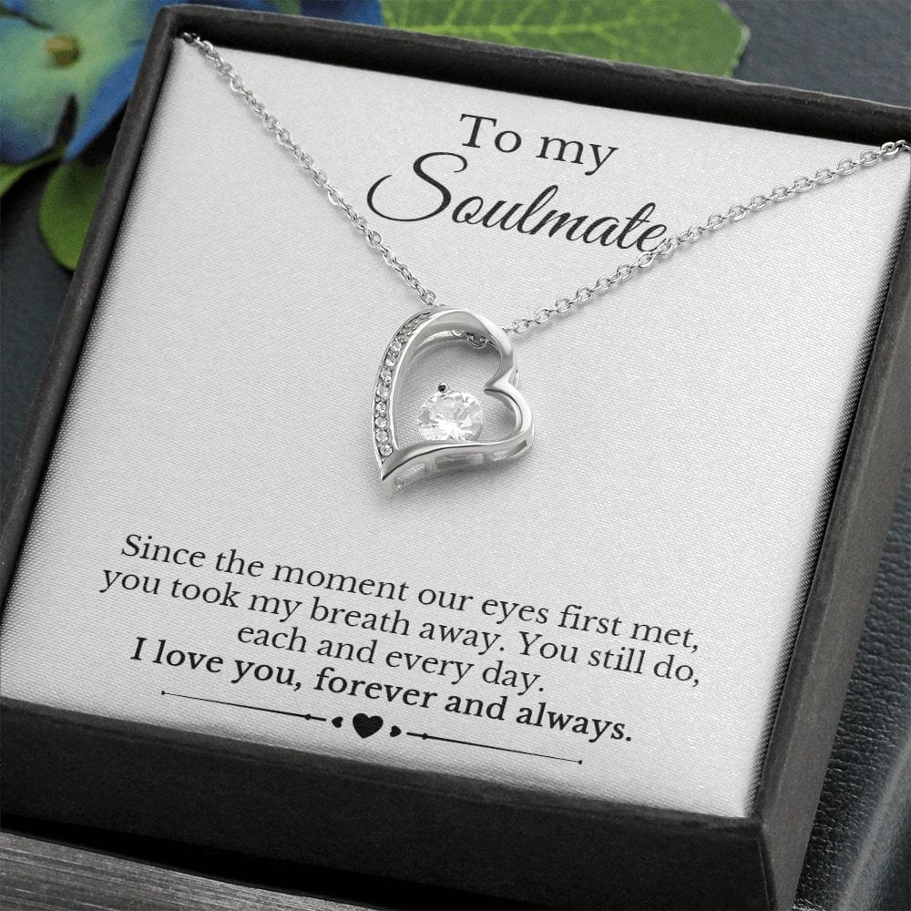 My Soulmate - Since the Moment Our Eyes Met - Heart Necklace